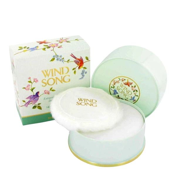 Wind Song Dusting Powder, packaging and product view