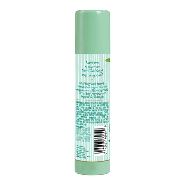 Wind Song Body Spray, package detail 2